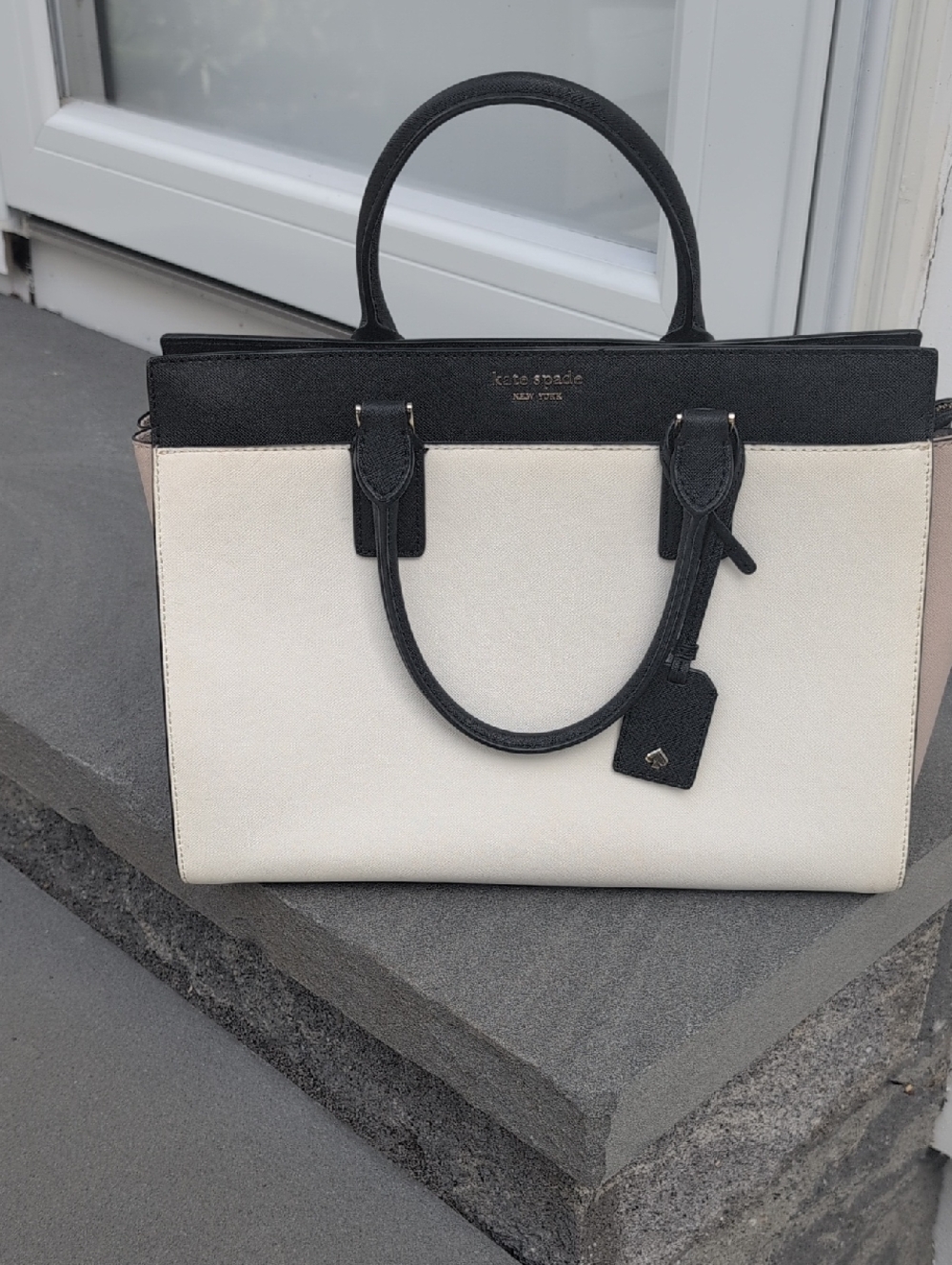 Kate Spade Cameron Saffiano Leather Satchel. Colorblock. EUC